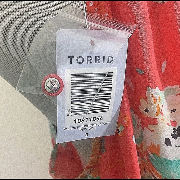 NWT Torrid Floral Print Georgette Hi Lo Tank 3X - Picture 7 of 8